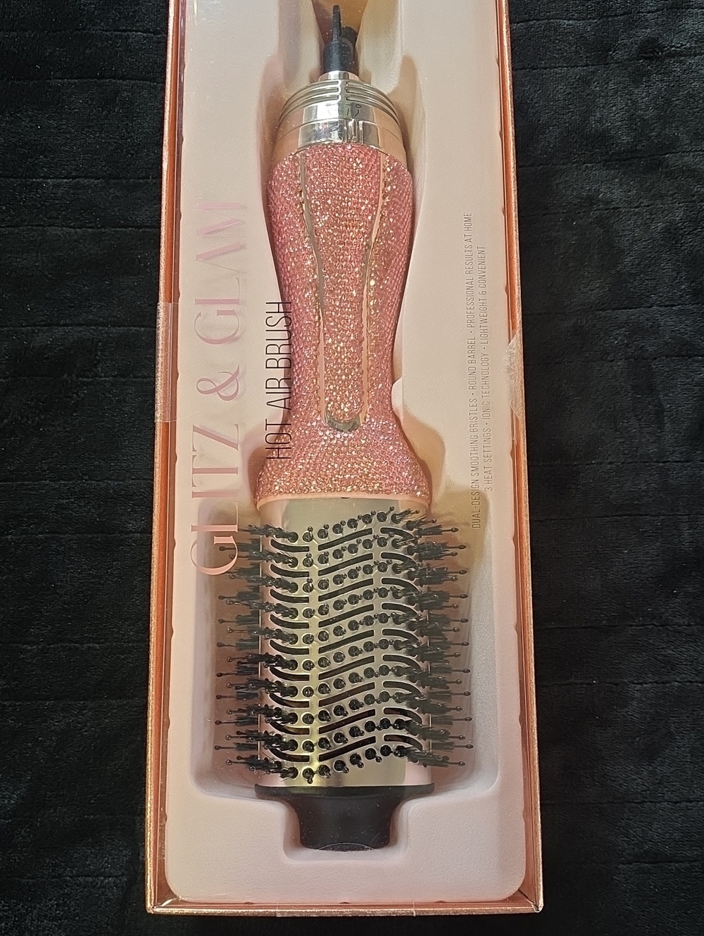 New In Sealed Packaging Hot Air Brush By Glitz And Glam